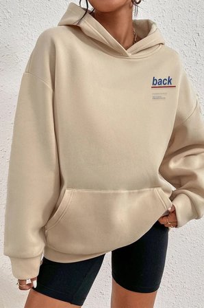Unisex Back Sırt Baskılı Sweatshirt