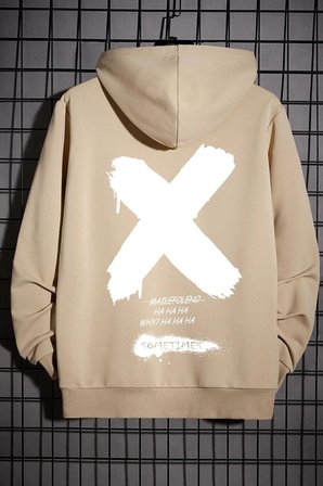 Unisex Sometimes X Baskılı Sweatshirt
