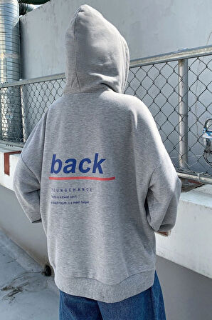 Uyguntarz Unisex Back Sırt Baskılı Sweatshirt