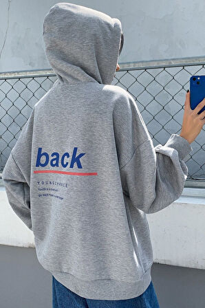 Uyguntarz Unisex Back Sırt Baskılı Sweatshirt