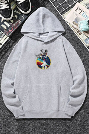 Uyguntarz Unisex Nasa Baskılı Sweatshirt