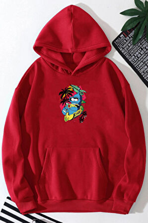 Uyguntarz Unisex Crazy Banana Baskılı Sweatshirt