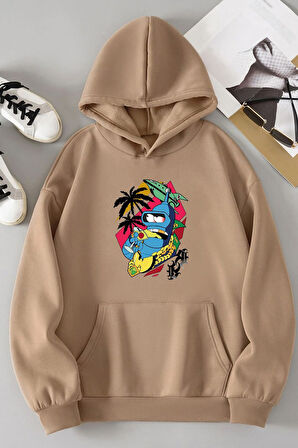 Uyguntarz Unisex Crazy Banana Baskılı Sweatshirt