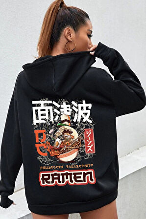 Unisex Ramen Baskılı Sweatshirt