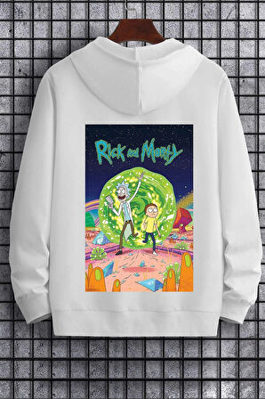Uyguntarz Unisex Rick and Morty Baskılı Sweatshirt