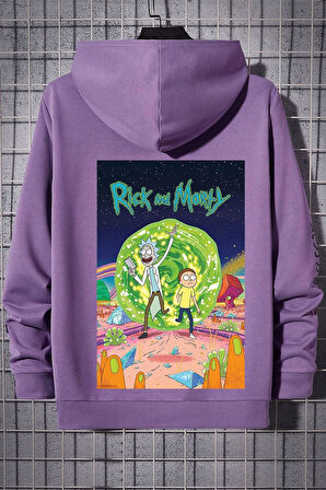 Uyguntarz Unisex Rick and Morty Baskılı Sweatshirt