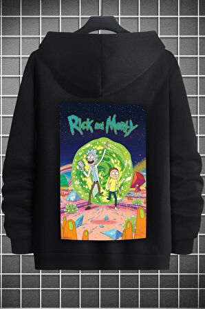 Uyguntarz Unisex Rick and Morty Baskılı Sweatshirt
