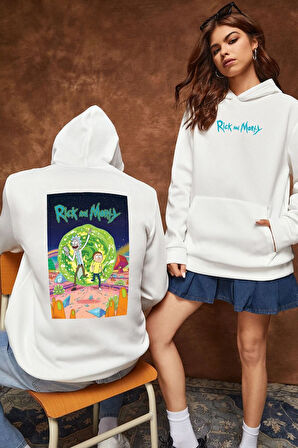Uyguntarz Unisex Rick and Morty Baskılı Sweatshirt
