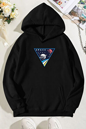 Uyguntarz Unisex Space Baskılı Sweatshirt