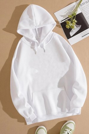 Unisex Butterfly Baskılı Sweatshirt