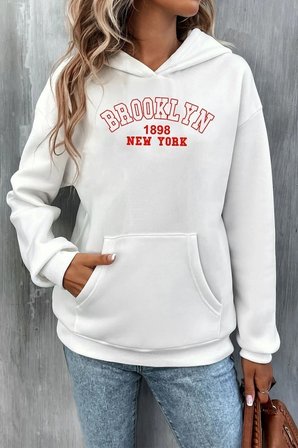 Unisex Brooklyn Baskılı Sweatshirt
