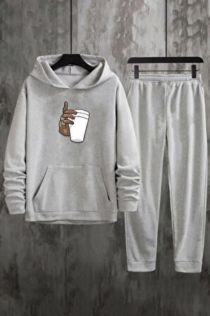 Uyguntarz Unisex Tupac Coffee Baskılı Eşofman Takımı