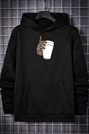 Uyguntarz Dont Tupac Coffee Baskı Sweatshirt