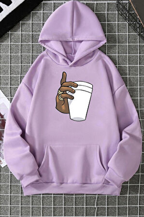 Uyguntarz Dont Tupac Coffee Baskı Sweatshirt