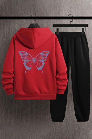 Unisex Butterfly Baskılı Eşofman Takımı