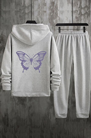 Uyguntarz Unisex Butterfly Baskılı Eşofman Takımı