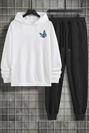 Uyguntarz Unisex Kelebek Baskılı Eşofman Takımı