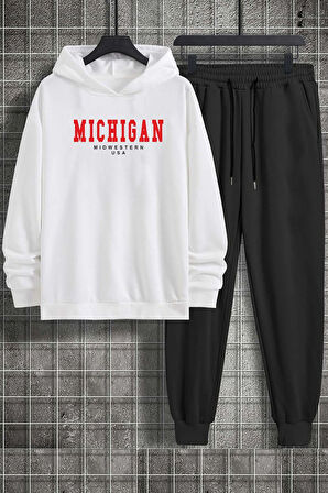 Uyguntarz Unisex Michigan Baskılı Eşofman Takımı