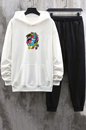 Uyguntarz Unisex Crazy Banana Baskılı Eşofman Takımı