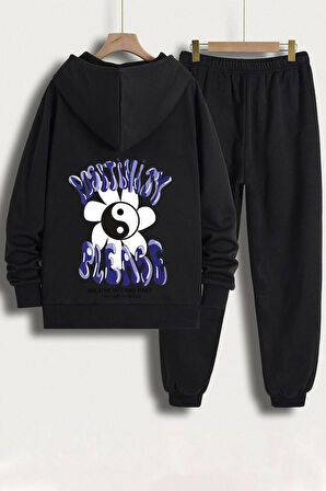 Uyguntarz Unisex Positivity Baskılı Eşofman Takımı