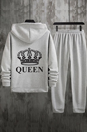 Uyguntarz Unisex Quenn Baskılı Eşofman Takımı