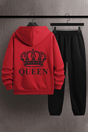 Uyguntarz Unisex Quenn Baskılı Eşofman Takımı