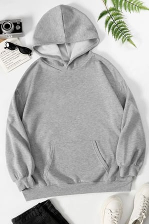Unisex Pusula Sırt Baskılı Sweatshirt