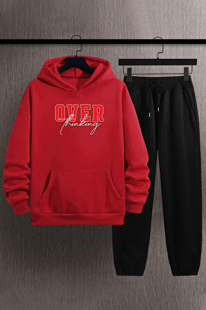 Uyguntarz Unisex Over Thinking Baskılı Eşofman Takımı