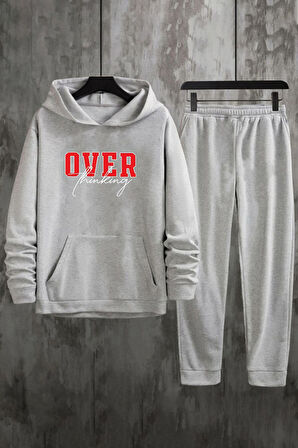 Uyguntarz Unisex Over Thinking Baskılı Eşofman Takımı