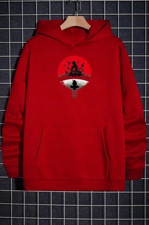 Unisex Itachi Uchiha Baskılı Sweatshirt
