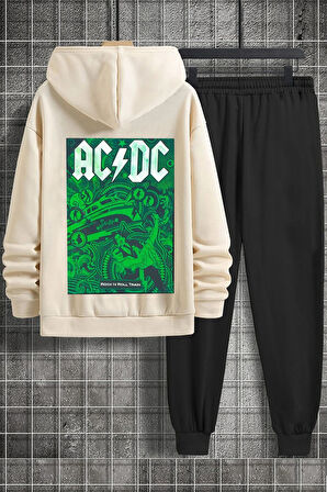 Unisex AcDc Baskılı Eşofman Takımı