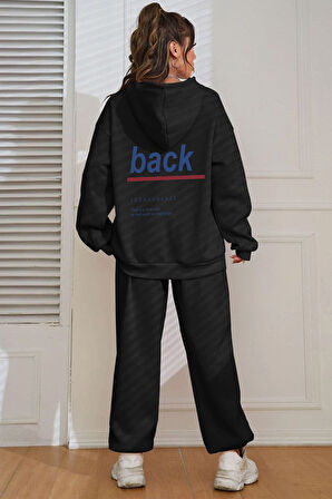 Uyguntarz Unisex Back Sırt Baskılı Eşofman Takımı