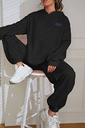 Uyguntarz Unisex Back Sırt Baskılı Eşofman Takımı