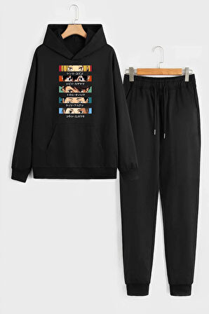 Uyguntarz Unisex Cosplay Haikyuu Baskılı Eşofman Takımı