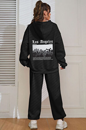 Uyguntarz Unisex Los Angles Baskılı Eşofman Takımı