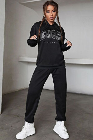 Uyguntarz Unisex Los Angles Baskılı Eşofman Takımı