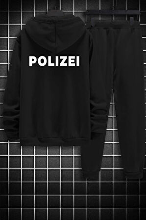 Uyguntarz Unisex Polizei Sırt Baskılı Eşofman Takımı