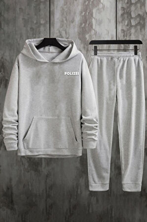 Uyguntarz Unisex Polizei Sırt Baskılı Eşofman Takımı