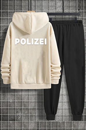 Uyguntarz Unisex Polizei Sırt Baskılı Eşofman Takımı