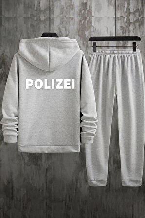 Unisex Polizei Sırt Baskılı Eşofman Takımı