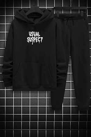 Uyguntarz Unisex Usual Suspect Baskılı Eşofman Takımı