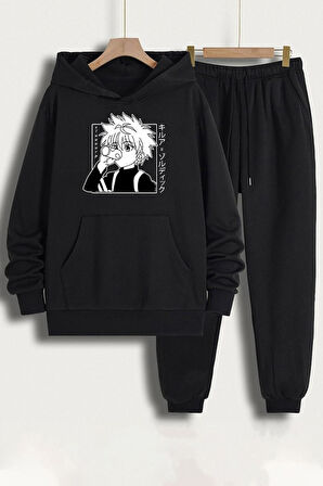 Unisex Killua Zoldyck Baskılı Eşofman Takımı