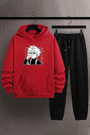 Unisex Killua Zoldyck Baskılı Eşofman Takımı