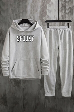 Uyguntarz Unisex Spooky Baskılı Eşofman Takımı
