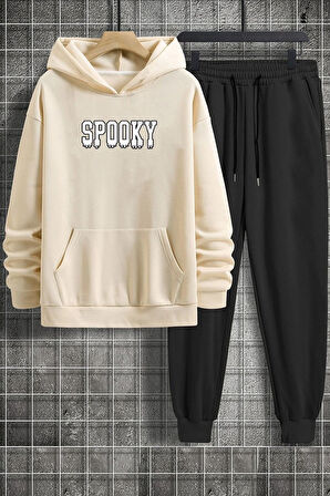 Uyguntarz Unisex Spooky Baskılı Eşofman Takımı