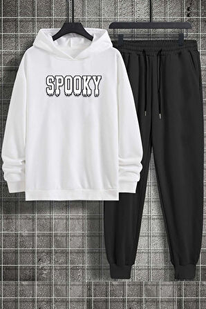 Uyguntarz Unisex Spooky Baskılı Eşofman Takımı