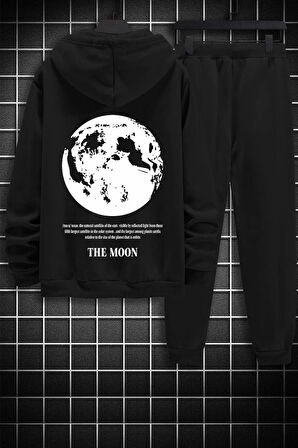 Uyguntarz Unisex The Moon Baskılı Eşofman Takımı