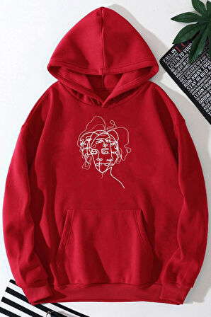 Uyguntarz Unisex Woman one line Baskılı Sweatshirt