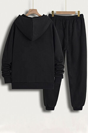 Uyguntarz Unisex Woman one line Baskılı Eşofman Takımı