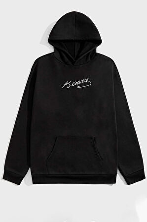 Uyguntarz Unisex K.Atatürk imza Baskılı Sweatshirt